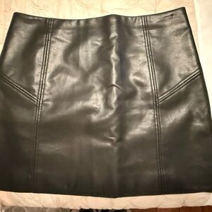 Bagatelle Black Pleather Skirt